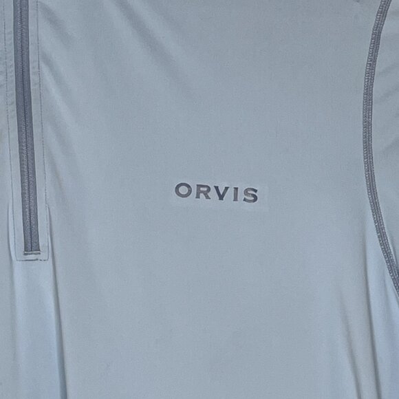 Orvis Dricast Quarter Zip Pullover Long Sleeve Shirt XX Large Light Blue - Picture 3 of 11